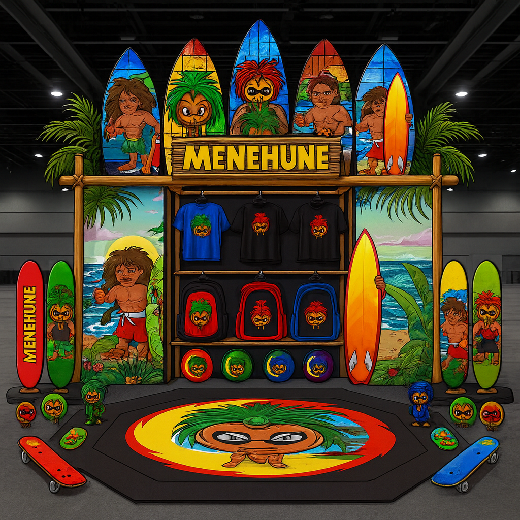 MMA Menehune trade show booth